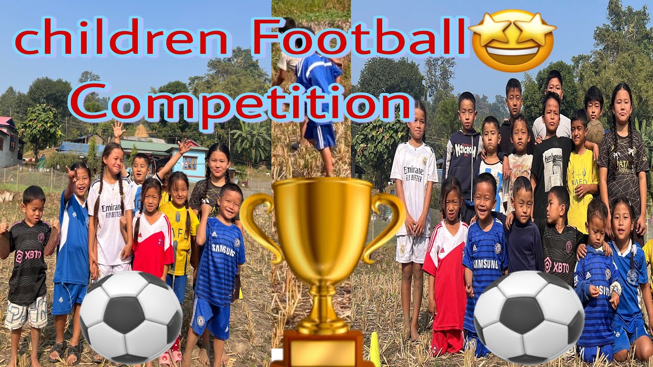 In Christmas Holiday🎄🎅Children Football Competition ⚽️#villagelife #merrychristmas 