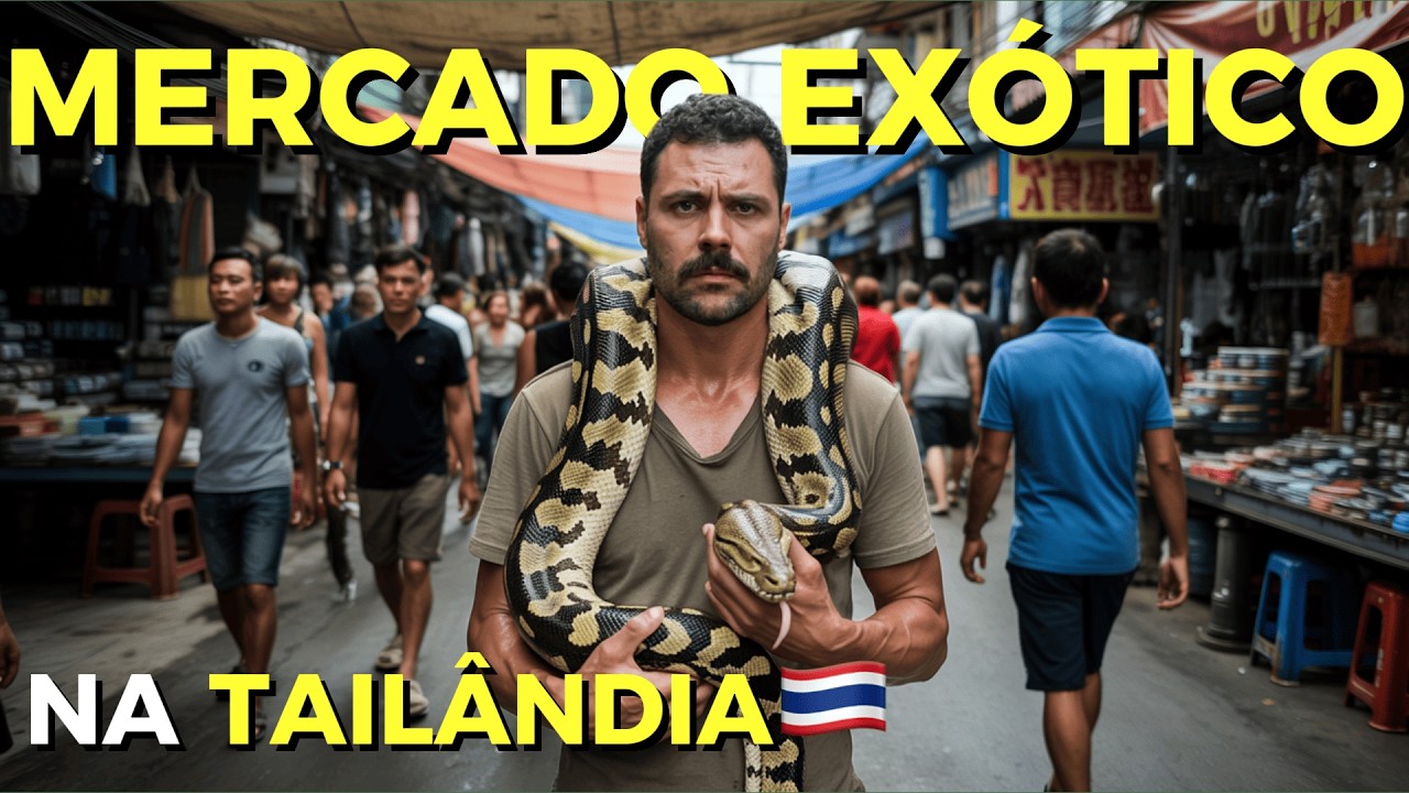 SOZINHO NO MAIOR MERCADO DE ANIMAIS EX&Oacute;TICOS DA TAIL&Acirc;NDIA 🇹🇭