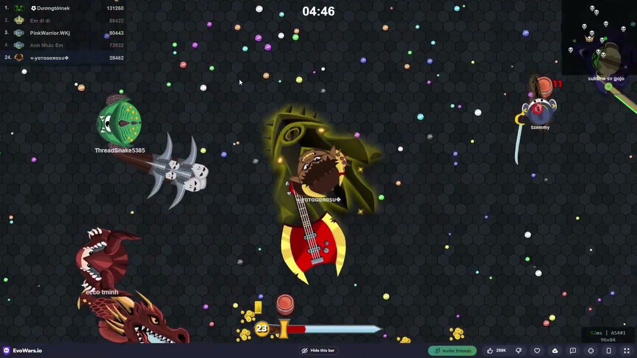 cùng tôi 27 đập mega 38 nào vài giây cuối #evowars .io