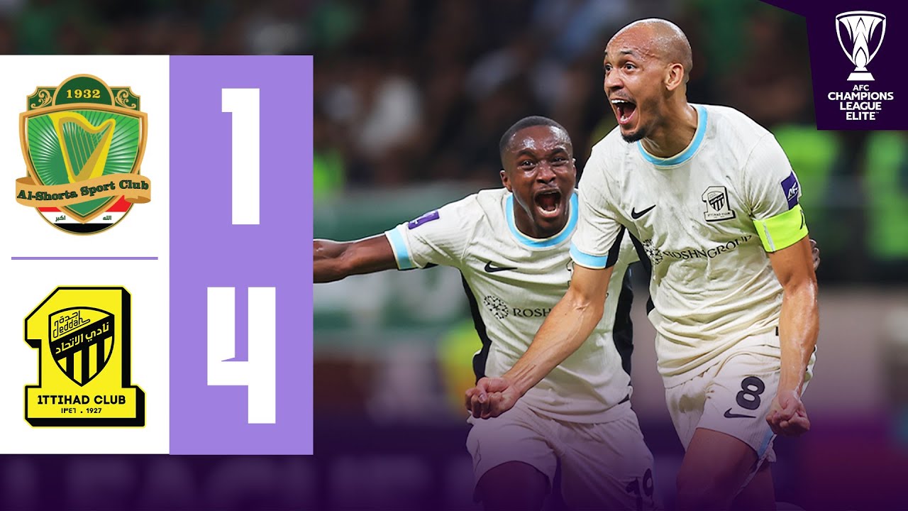 Red card can’t stop FABINHO and Co.! | Al Shorta 🇮🇶 vs Al Ittihad 🇸🇦 | Highlights ACL Elite™