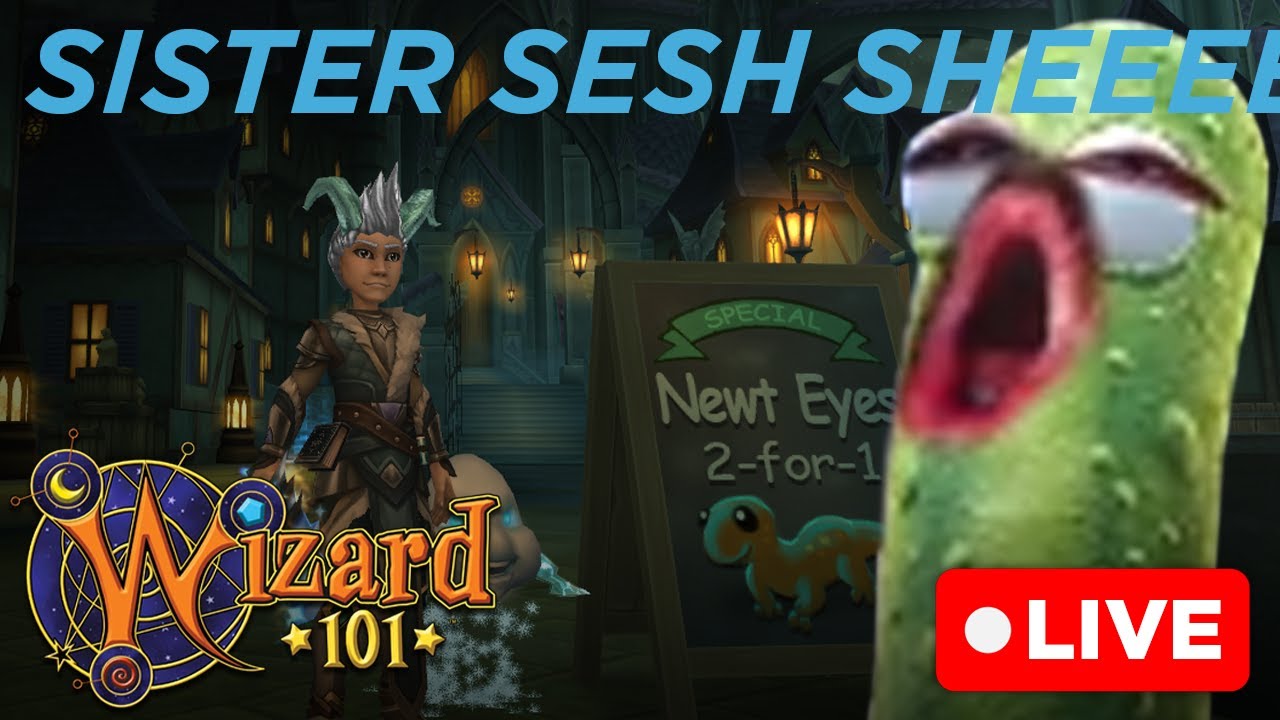 WACK OFF WEDNESDAY | SLEEP WITH SISTER SESH #WIZARD101