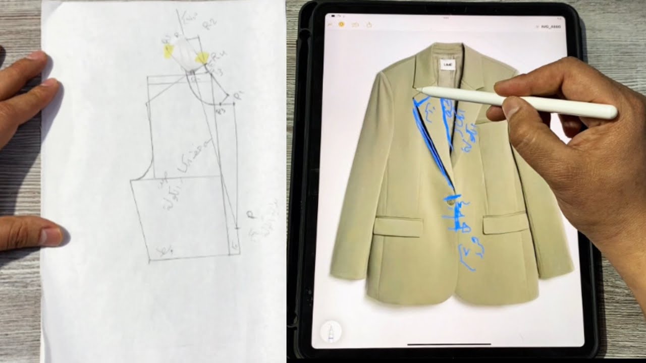 رسم باترون (كول ريڤير) بأبسط طريقه 🧥