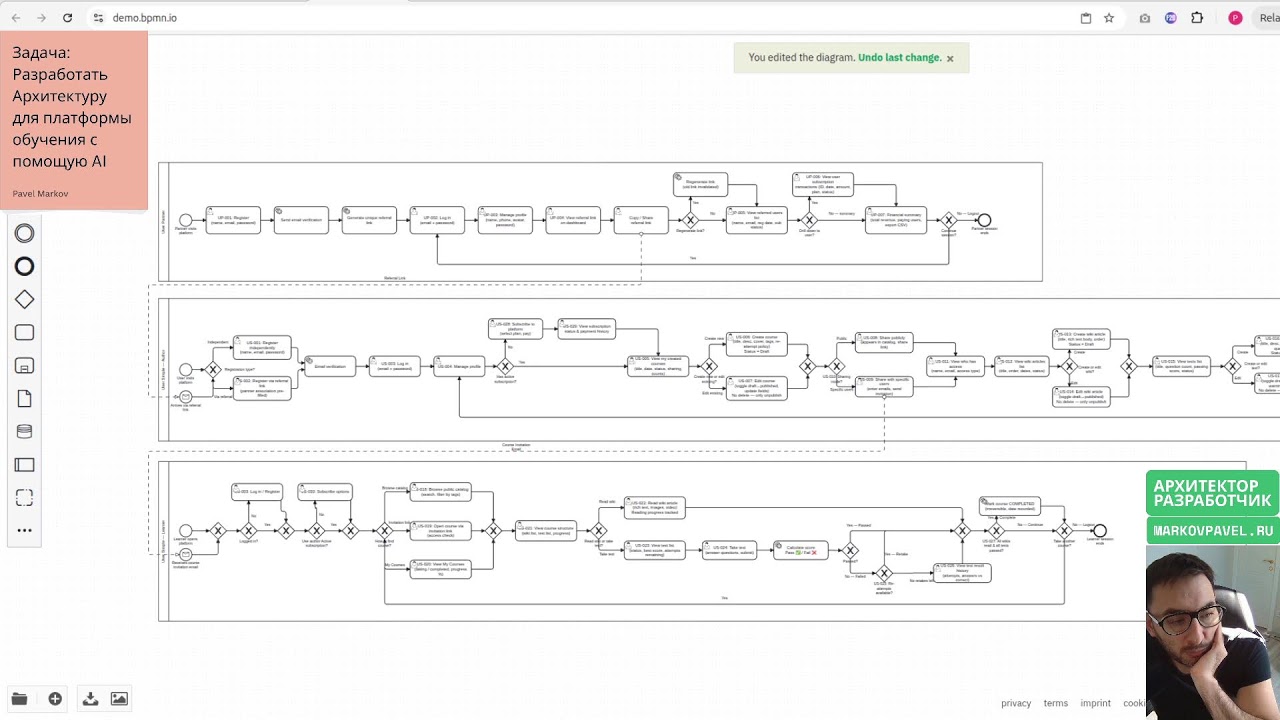 Часть 3. BPMN с помощью AI