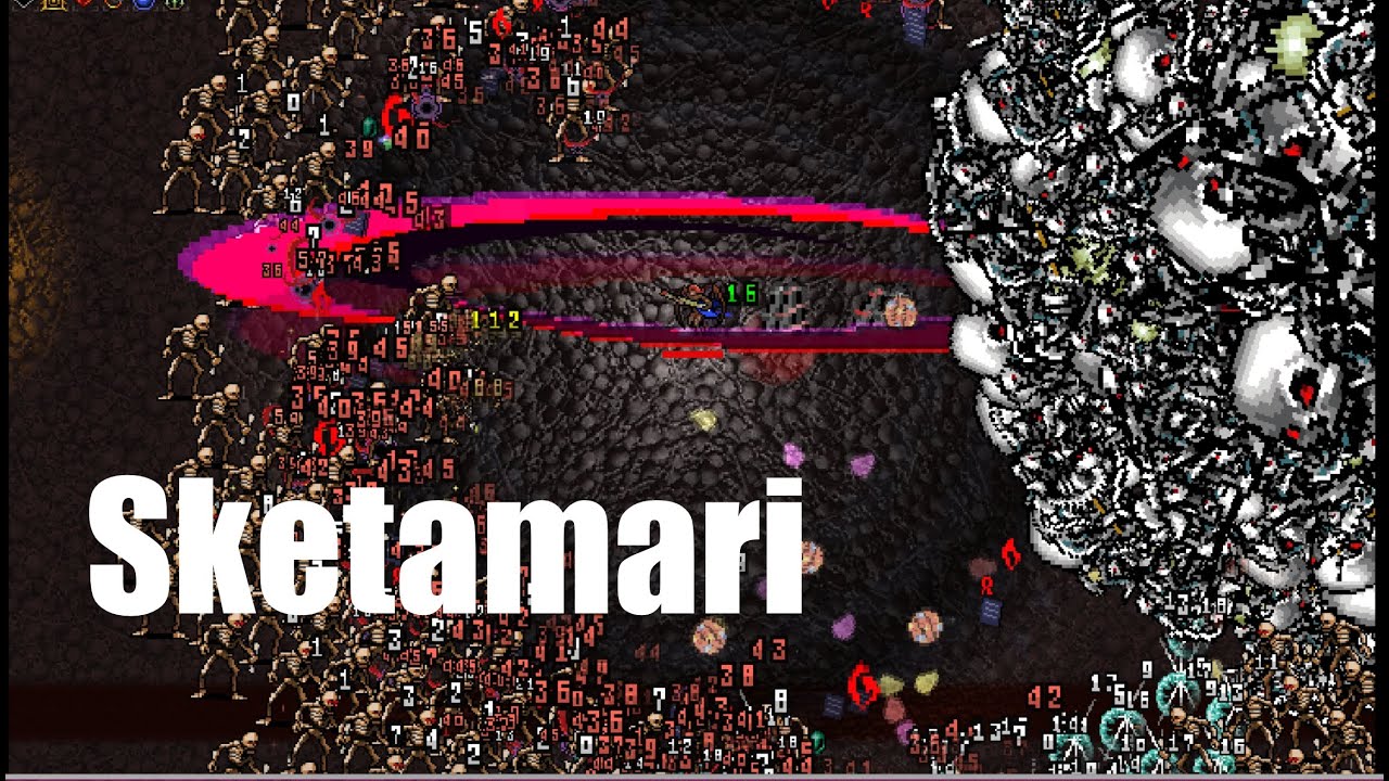 Vampire Survivors, Easy Way to defeat the Bone Ball Sketamari, The Bone Zone