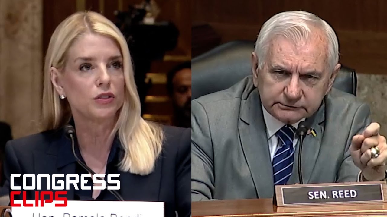 Heated Debate: Senator Jack Reed Challenges AG Bondi on Gun Laws