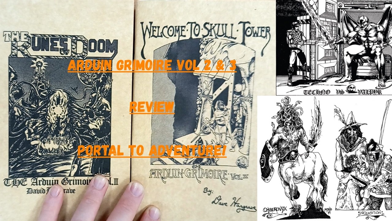 Review Arduin Grimoire Vol 2 & 3 Portal to Adventure Kickstarter, More Tools for Your OSR/OD&D Games