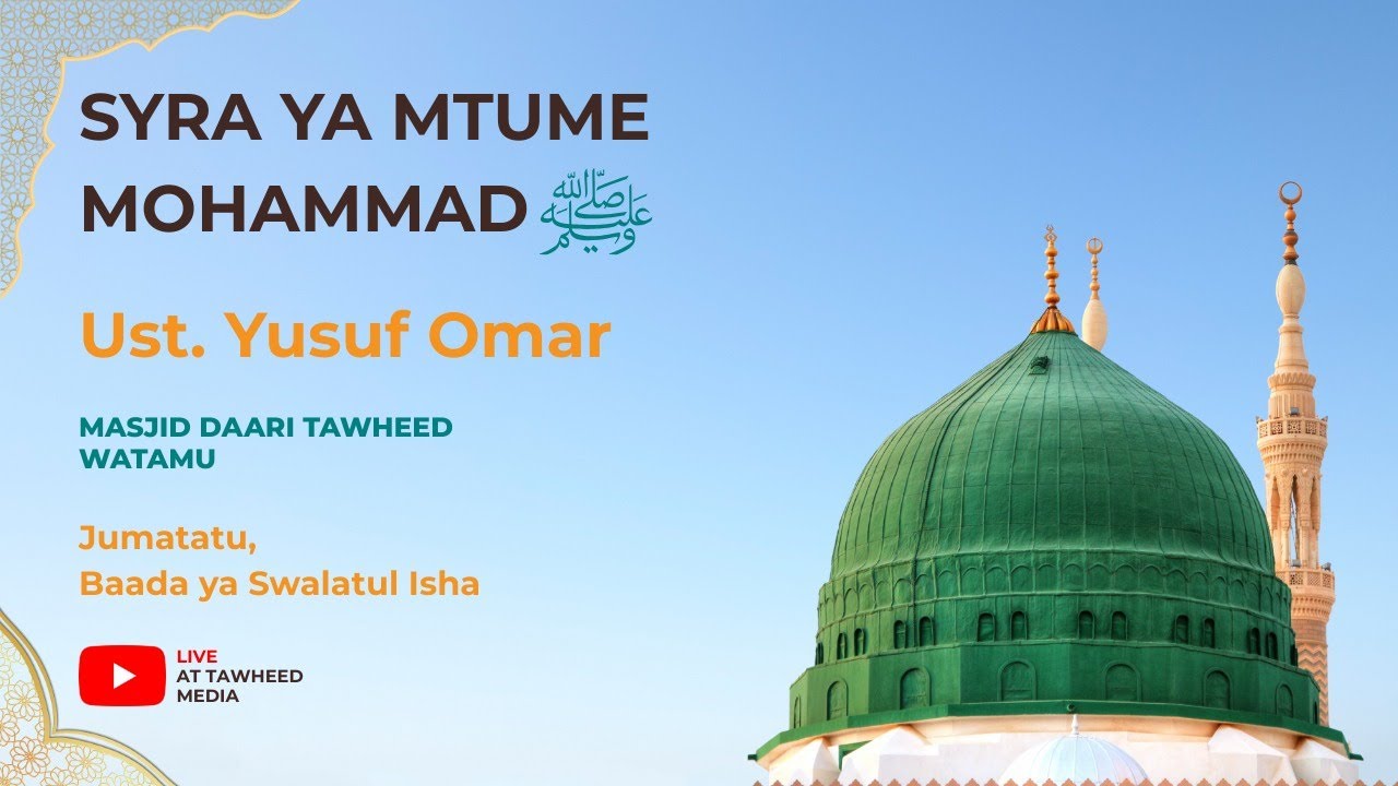 ||🔴 LIVE | DARSA YA SEERA UST YUSUF OMAR ( PART 3 )MASJID DARUTTAWHEED TIMBONI WATAMU MALINDI KENYA