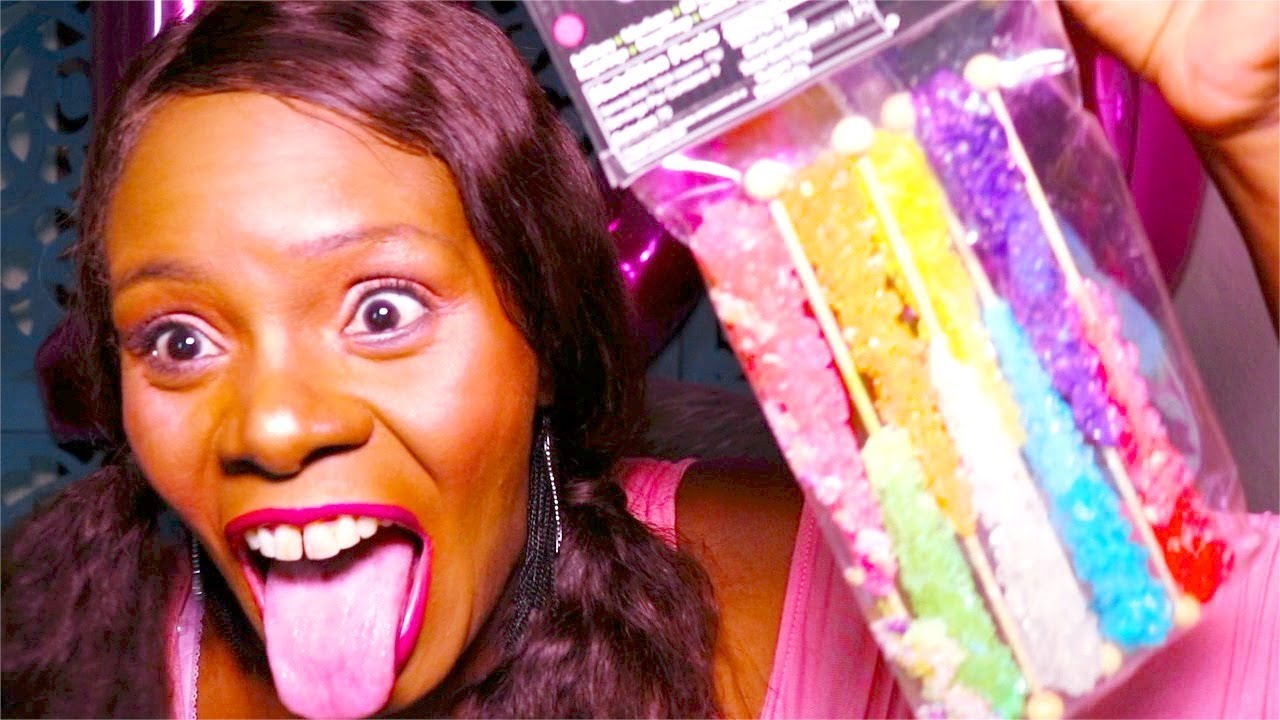 CRUSH Candy ASMR Eating Sounds Peppermints +GUM | 100K LIGHTS