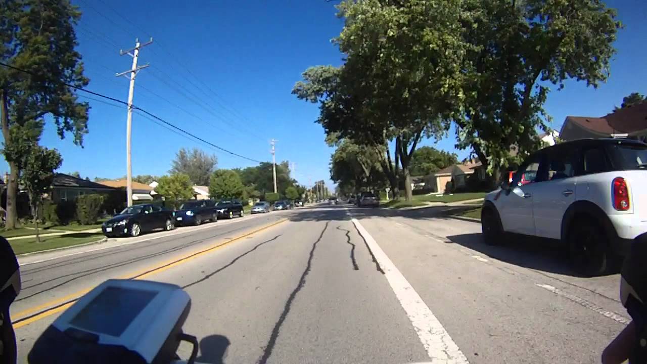 This is what 30mph is like for a car vs. a cyclist.
