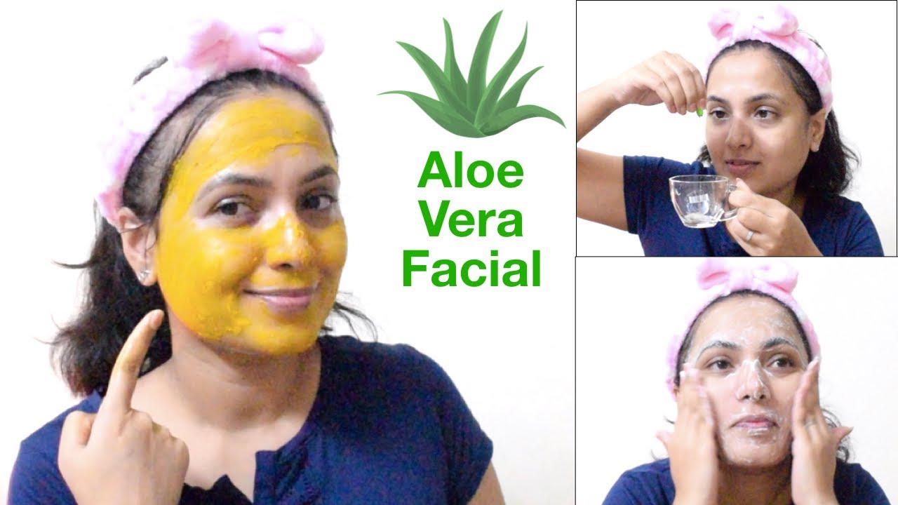 ಅಲೋವೆರಾ ಫೇಶಿಯಲ್ ಮನೆಯಲ್ಲೇ ಗ್ಲೋಇಂಗ್ ಸ್ಕಿನ್ | Aloe Vera Facial - Clear, Glowing & Spotless Skin At Home