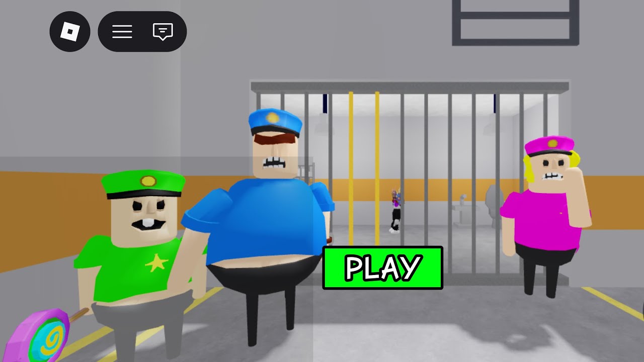 POLICE 👮 FAMILY ESCAPE )SCARY 🎮#robloxshorts #roblox🎮👿🎮