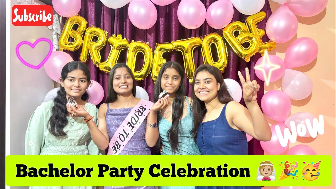Bachelor Party Celebration 🥳🎉 || Bride To Be 👰🏼 ||@pikurawatvlog_uttarakhand 