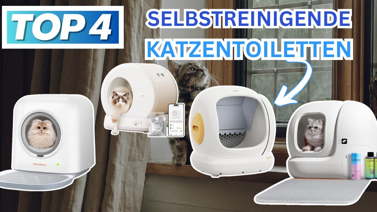 Beste SELBSTREINIGENDE KATZENTOILETTEN 2026 | Top 4 Automatische Katzentoiletten Vergleich