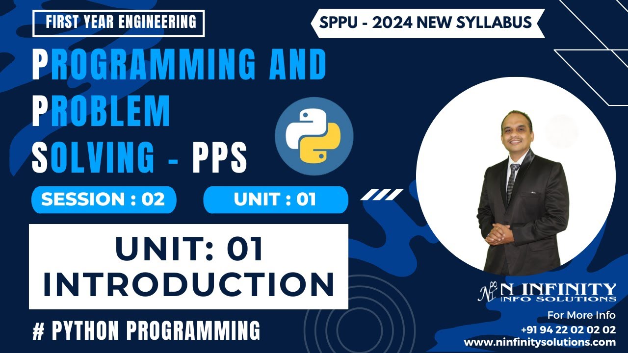 SPPU's FE - PPS | Session 02 | Unit 1: Introduction | Problem Solving, Programming & Python Program
