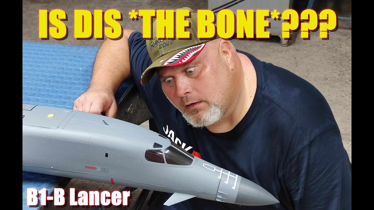 *THE BONE* B-1B Lancer long range supersonic twin 70mm EDF RC jet bomber Unboxing