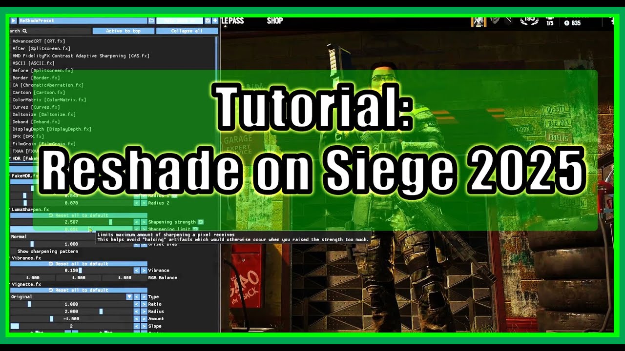 Siege ReShade Setup Tutorial 2025 (Working!)