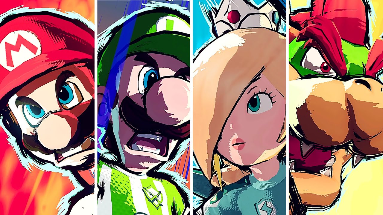 Mario Strikers: Battle League - All Winning, Hyper Strike & Losing Animations