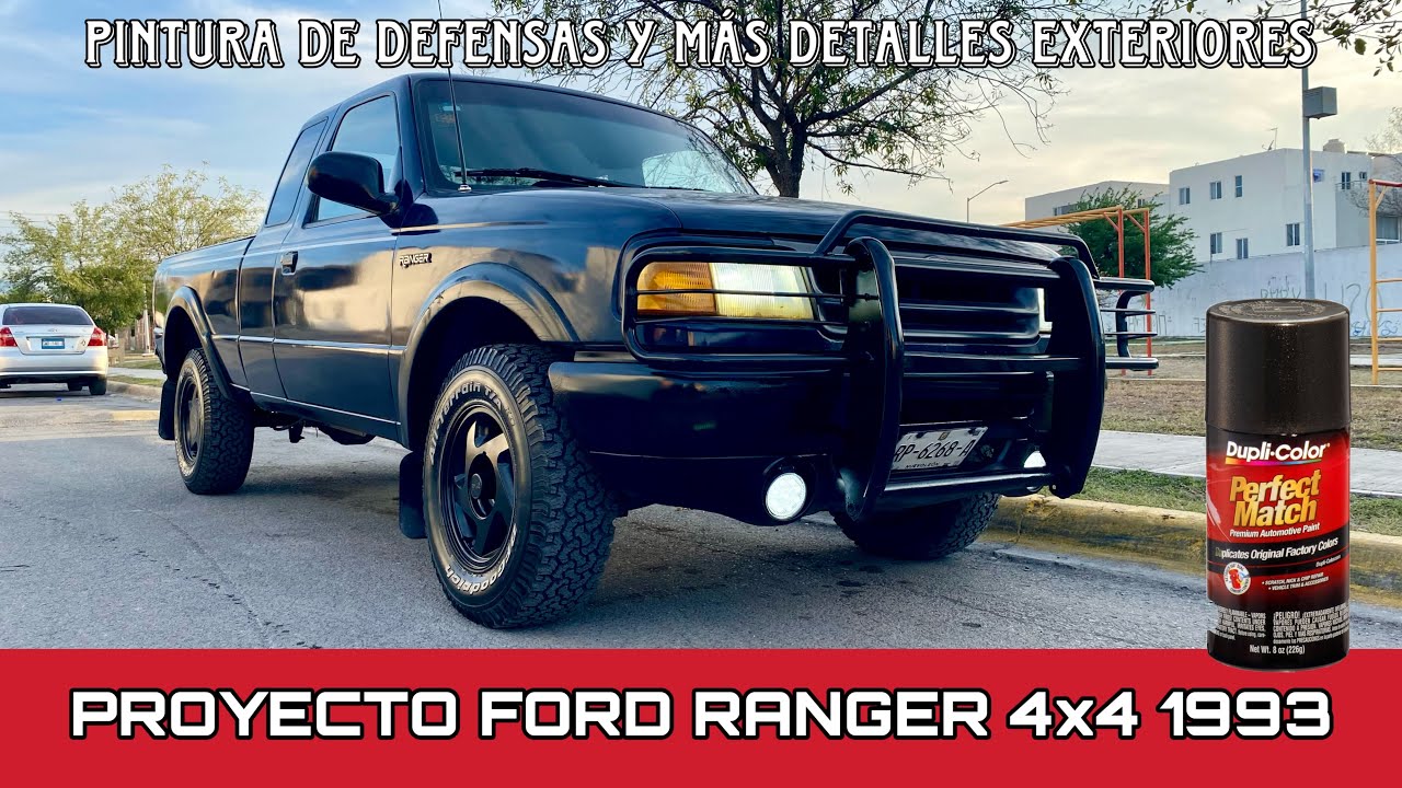 Pintamos las defensas y el tumbaburros de la #Ranger 4x4 1993 / ÚLTIMOS DETALLES EXTERIORES !!