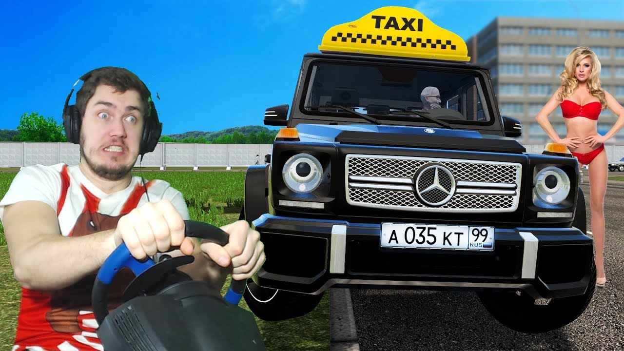ТАКСУЮ НА НОВОМ ГЕЛИКЕ - ГЕЛЕНДВАГЕН В ТАКСИ - CITY CAR DRIVING + РУЛЬ