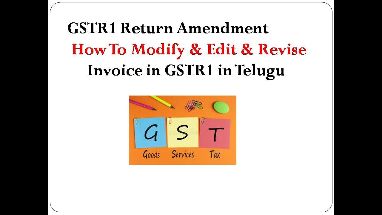 GSTR1 Return Amendment | How to Correct Mistakes In GSTR1 After Return Filling|correction of invoice