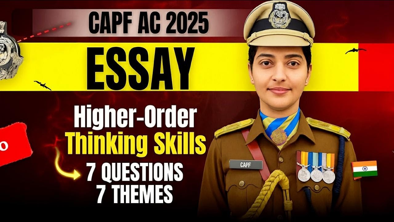 Only Toppers Attempt All 7 💥 | Toughest CAPF Essay Topics (2012&ndash;2024)