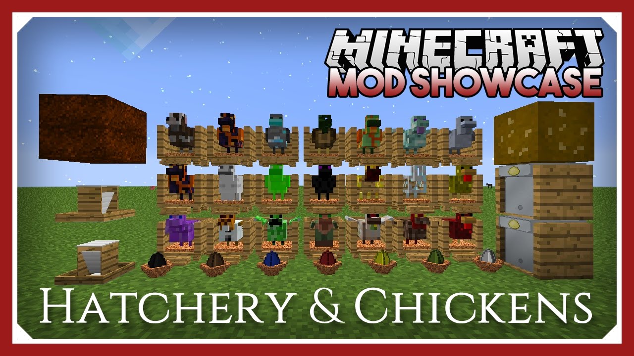 Minecraft Hatchery & Chickens Mod Showcase Tutorial