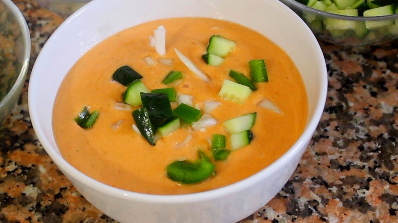 GAZPACHO ANDALUZ muy F&aacute;cil, R&aacute;pido y Delicioso 🍅  MYCOOK TOUCH TAURUS