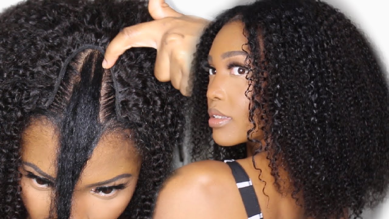 KINKY CURLY U- PART WIG INSTALL TUTORIAL | MYFIRSTWIG