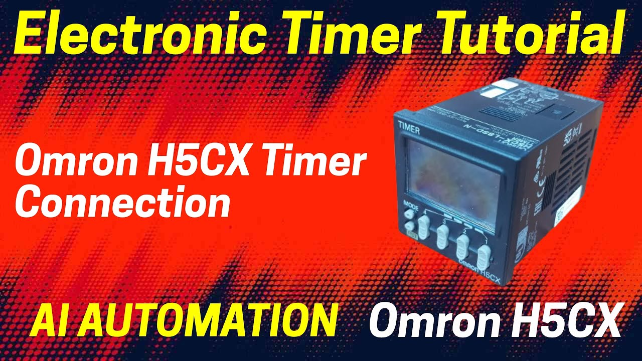 omron timer wiring diagram || How To Use Timer H5CX || Omron Timer setting || Timer Base Connection
