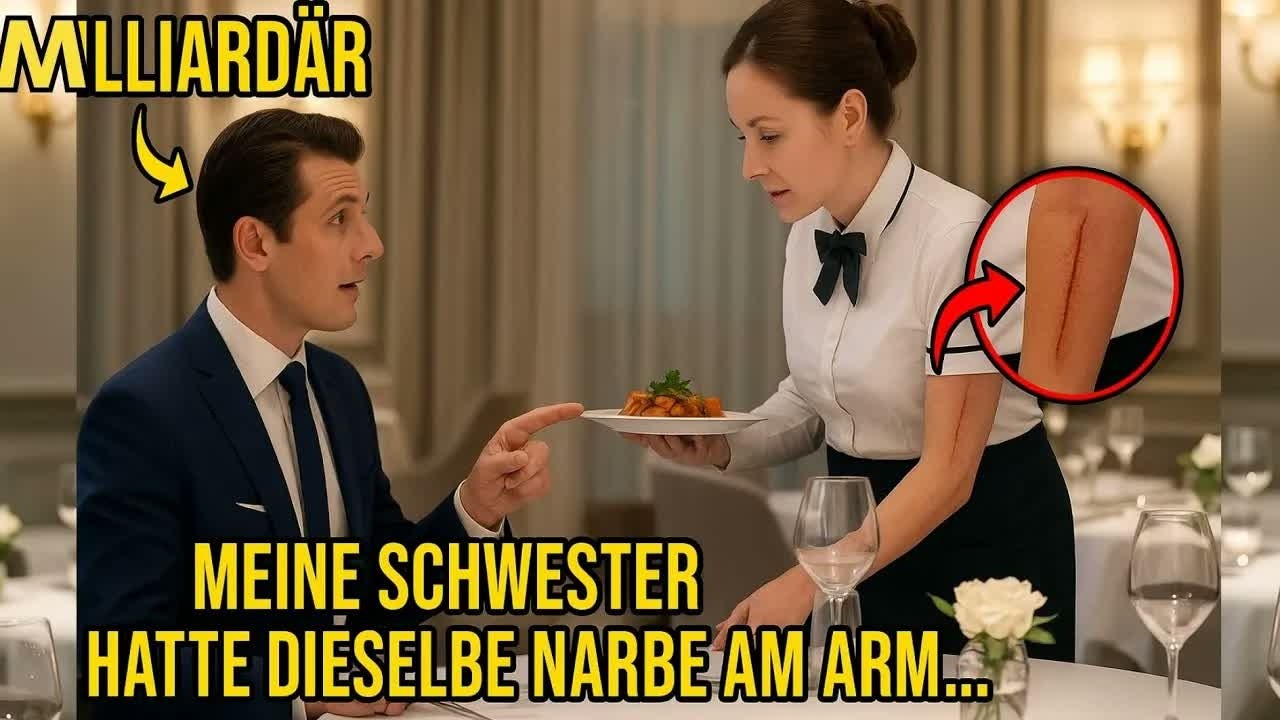 Milliardär erkennt seine lange verlorene Schwester als Kellnerin – an ihrer Narbe!