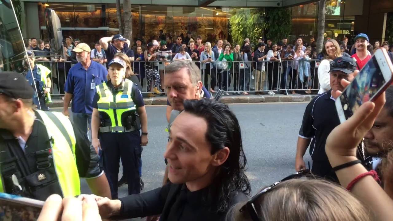 Tom Hiddelston in Brisbane City