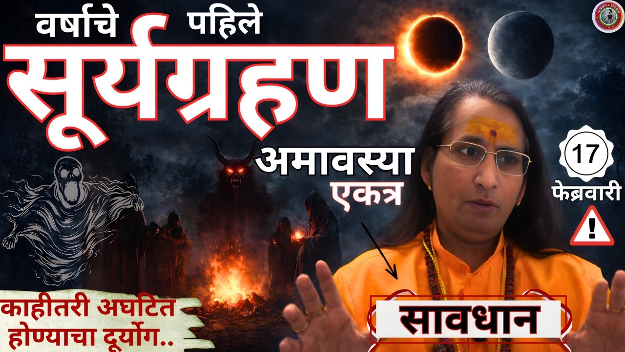 अमावस्या + सूर्यग्रहण 😮 २०२६ चा सर्वात भयावह दिवस 💀 धोकादायक काळ / दोष / मोठे संकट / सावध रहा |