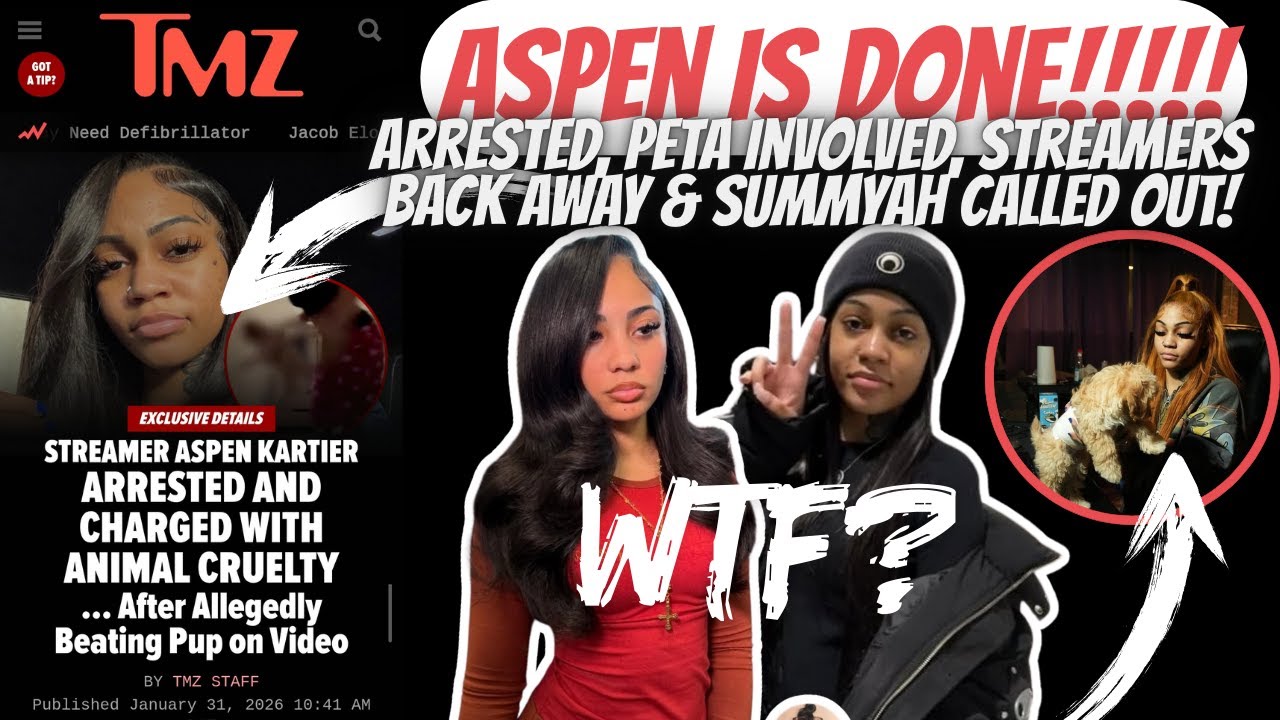 Aspen Kartier Is DONE!! ARRESTED, Dog TAKEN, Streamers Back AWAY & Summyah CALLED OUT!