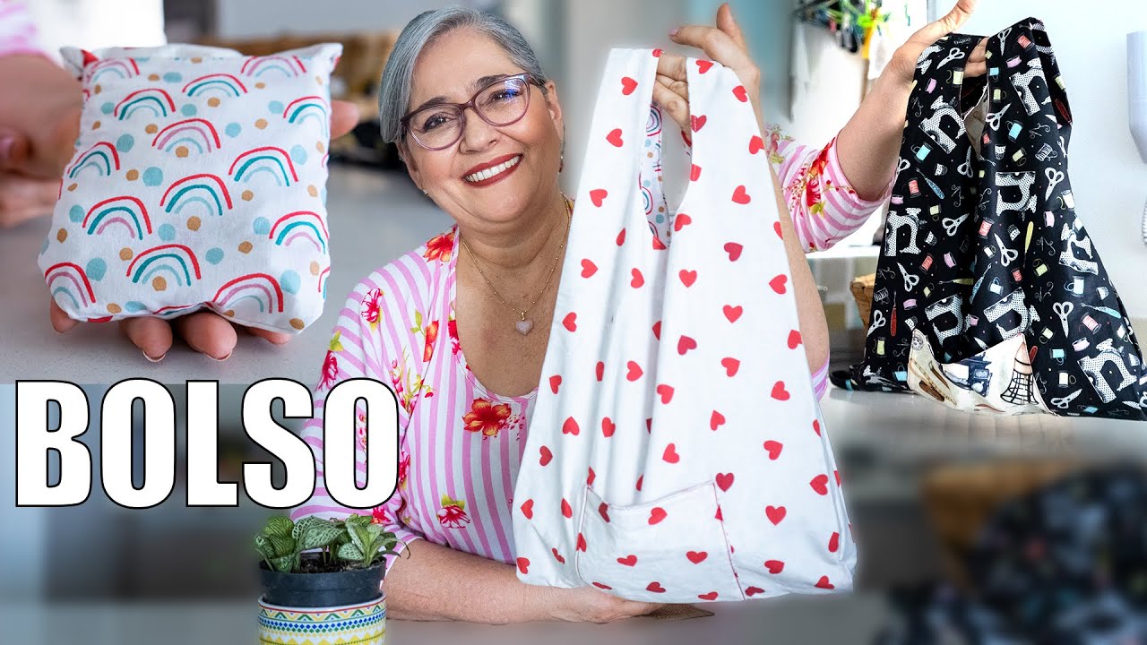 🛍️ ¡No vuelvas a comprar bolsas! 😱 Cose esta BOLSA REUTILIZABLE  en minutos y gana dinero
