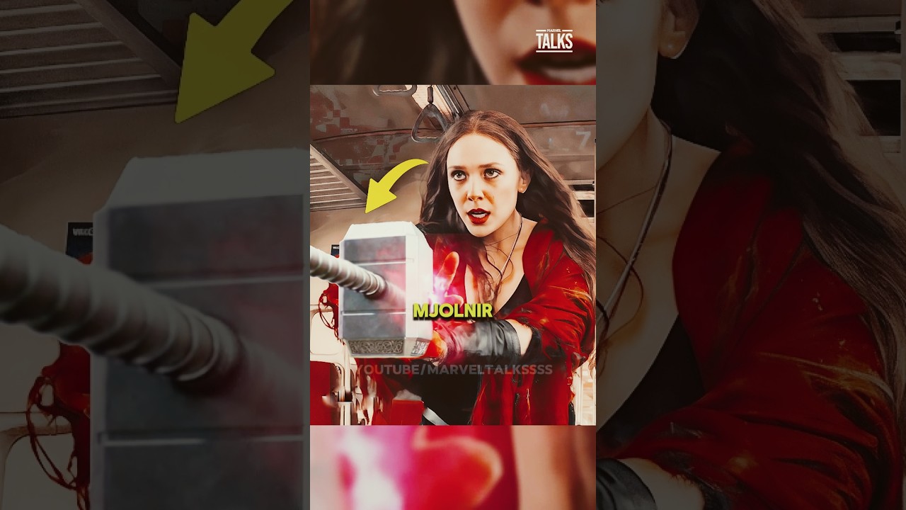Did you know Scarlet Witch could break Mjolnir? 🤯 #Marvel #wanda #thor