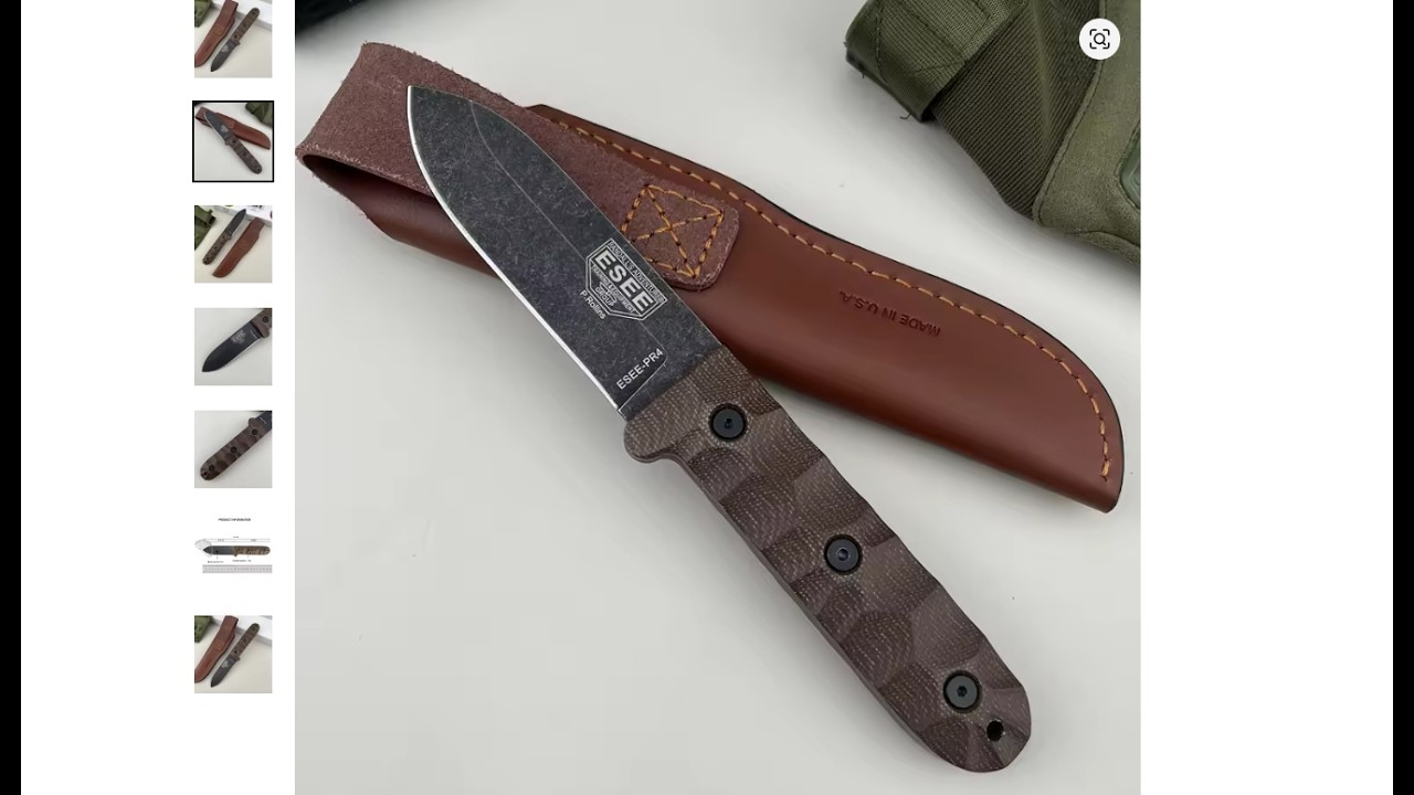 Cuchillo Esee PR4 de  AliExpress (Unboxing y Test)