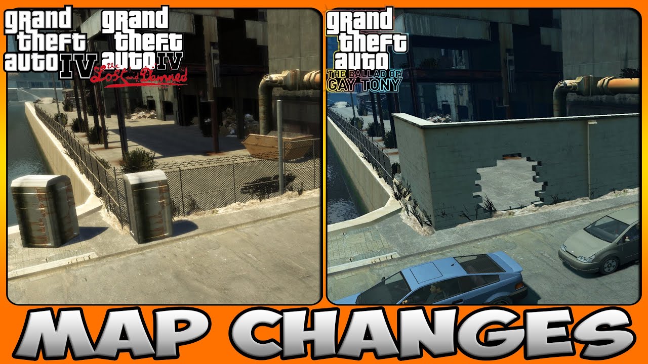 How the GTA 4 Map changed over time