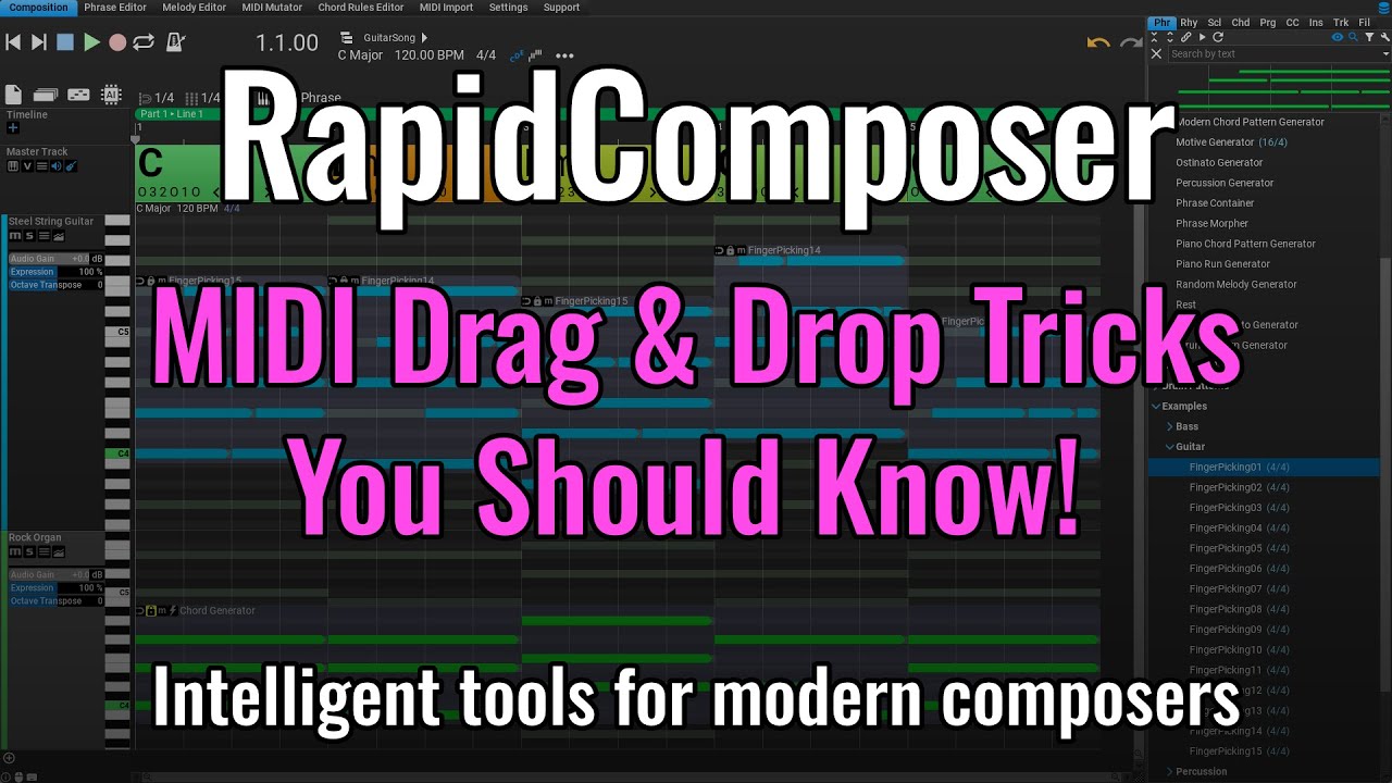RapidComposer MIDI Drag & Drop Tricks You Should Know! #songwriter #musictheory #musicproducer