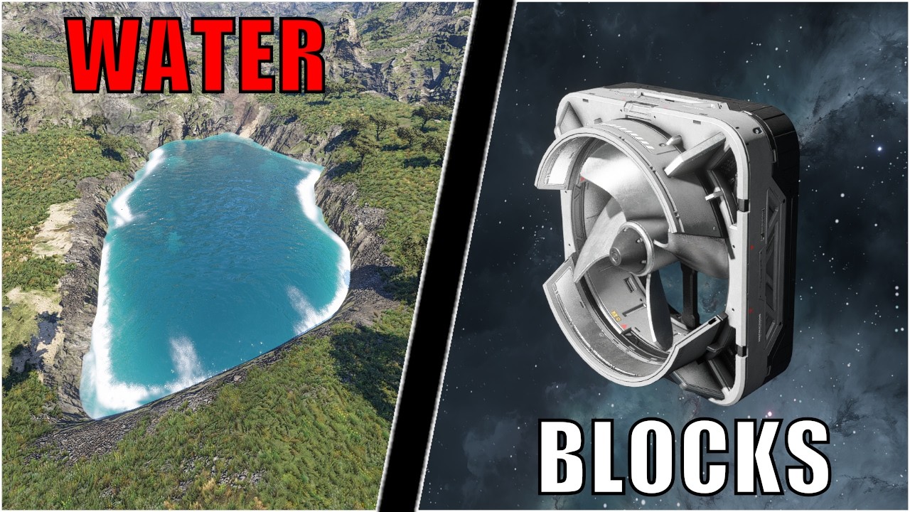 Взгляд на ВОДЯНЫЕ БЛОКИ в игре Space Engineers 2.