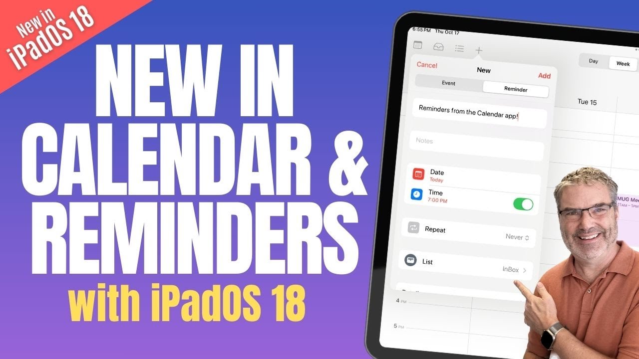 View Reminders in your Calendar app on the iPad? YES!