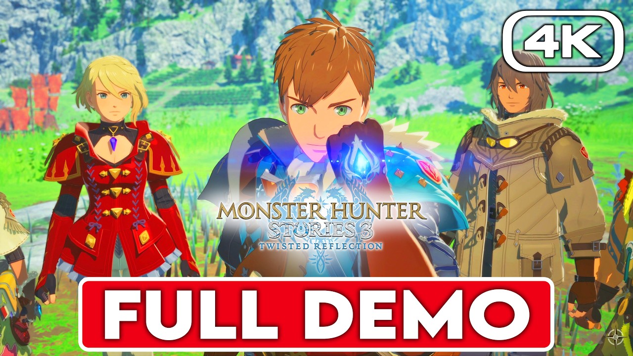 MONSTER HUNTER STORIES 3 TWISTED REFLECTION Gameplay FULL DEMO [4K 60FPS]