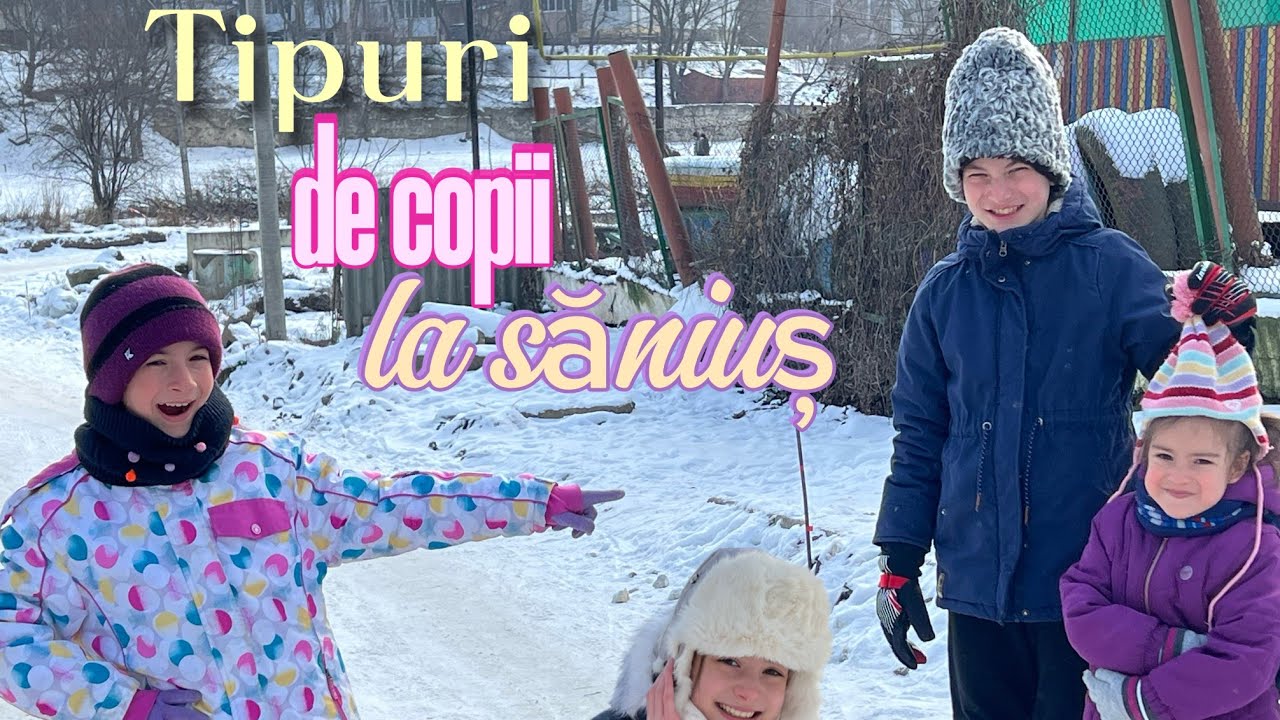 😀Tipuri de copii la săniuș❄️☃️