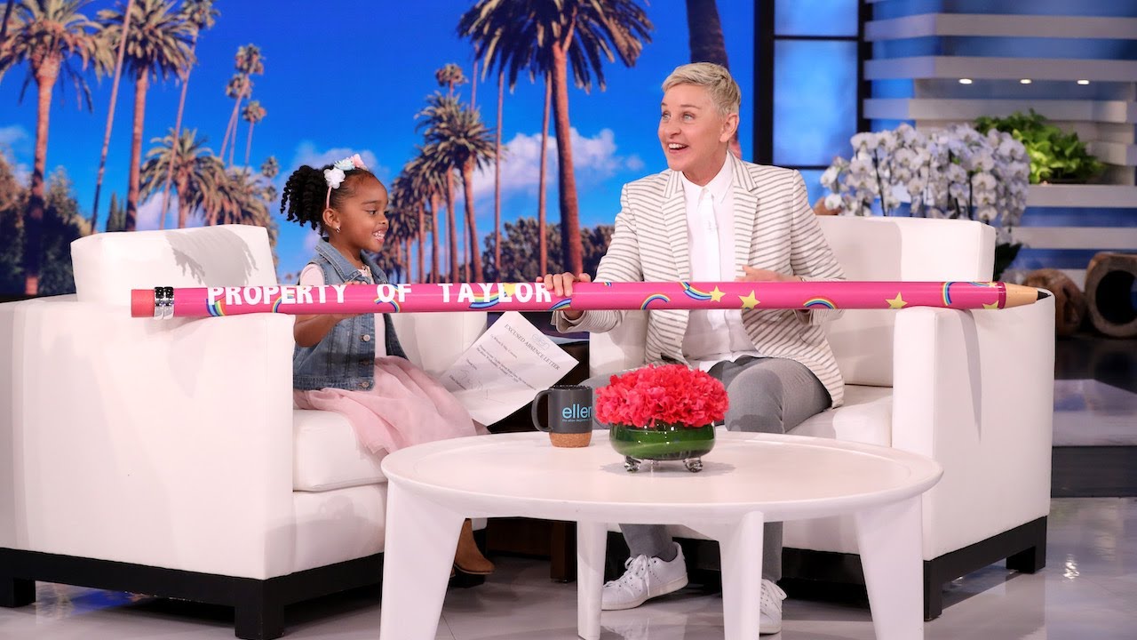 Ellen Gives Perfect Attendance Student a Pencil Her Classmates Can’t Take
