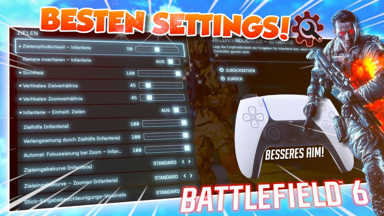 Die BESTEN SETTINGS für BATTLEFIELD 6! (BESSERES AIM & MOVEMENT) | Controller Einstellungen [PS5]