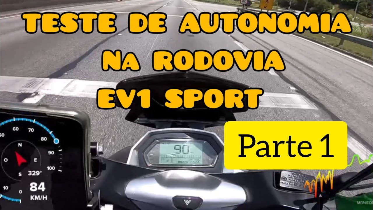 TESTE AUTONOMIA RODOVIA VOLTZ EV1 SPORT - PARTE 1