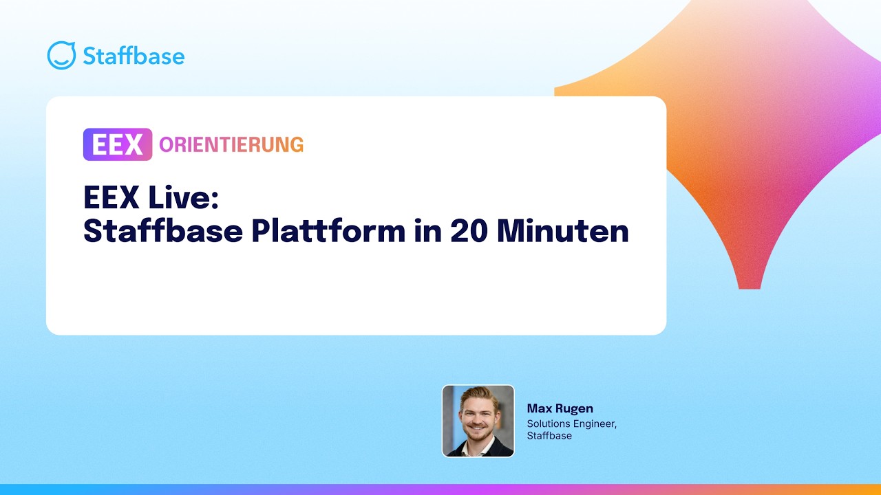 EEX Live: Staffbase Plattform in 20 Minuten