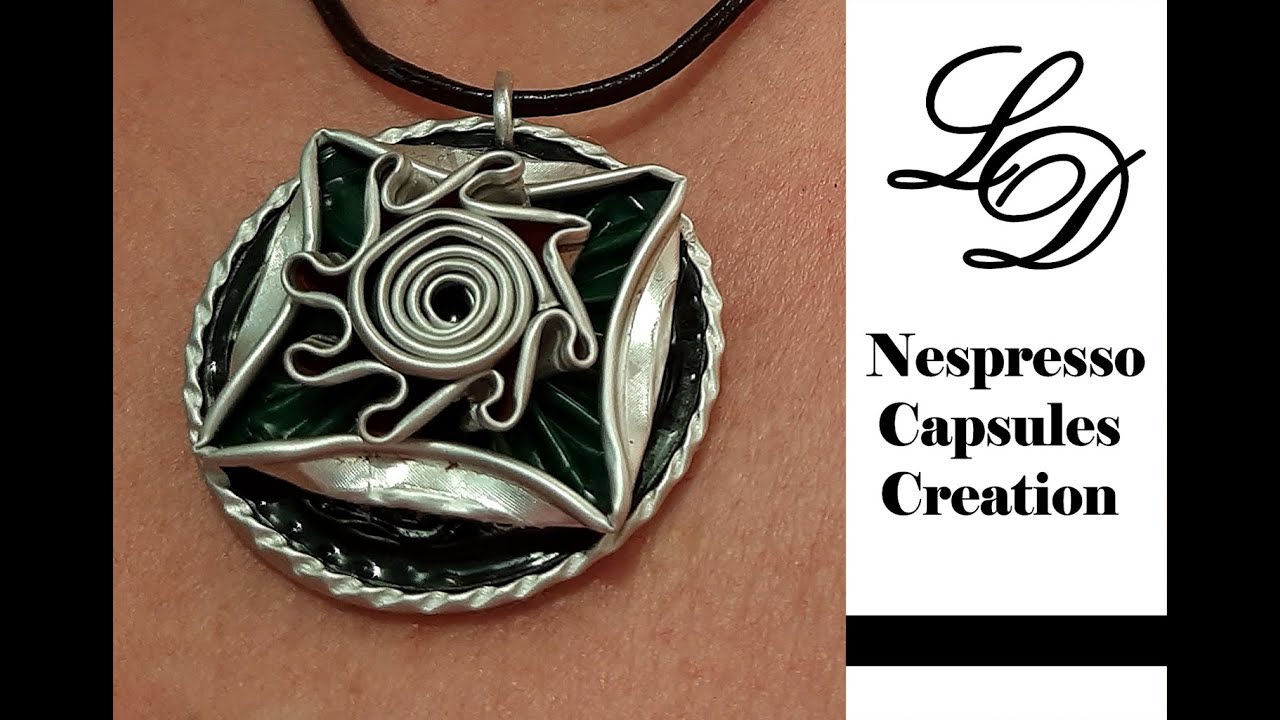 How to Recycle Nespresso Capsules- Easy DIY Craft Coffee Pods Pendant- Recycling Jewelry- Zero Waste