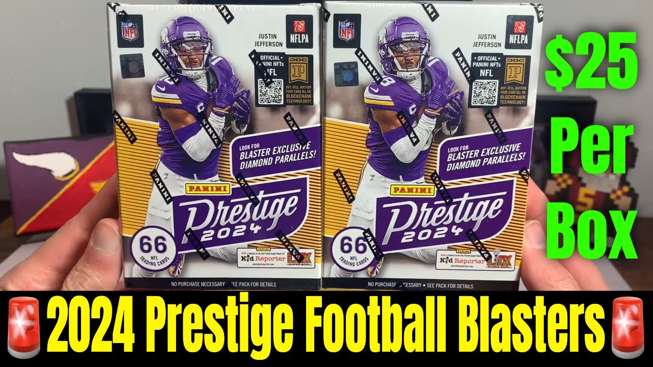 **🚨FIRST LOOK AT 2024 PRESTIGE FOOTBALL🚨** Opening Two $25 Prestige Football Blaster Boxes!