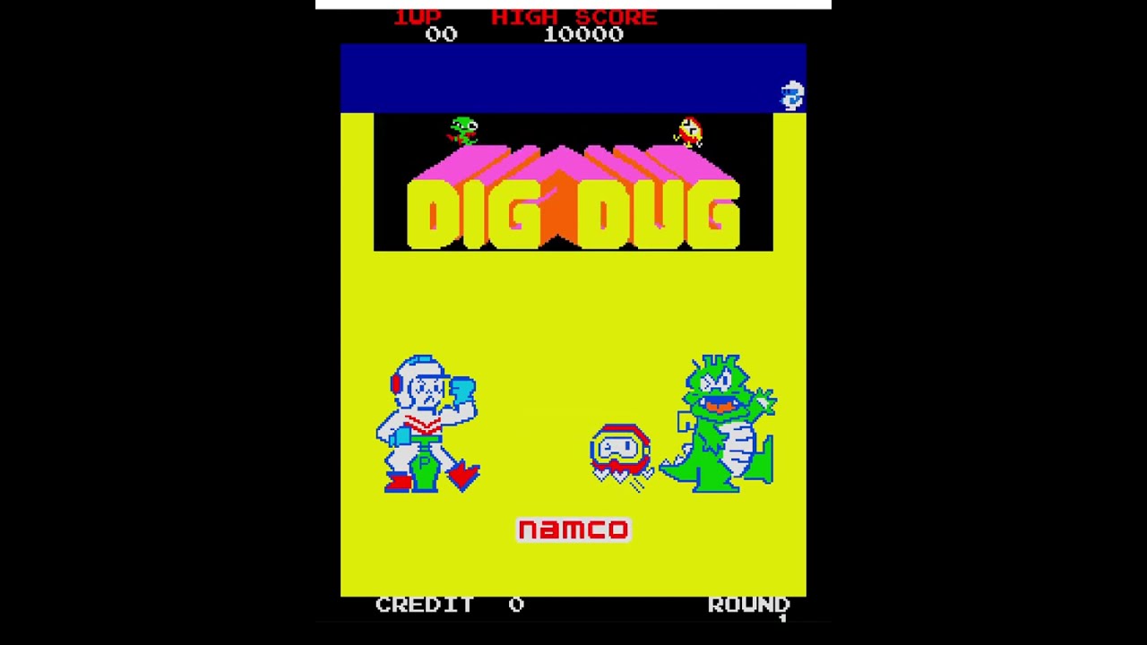 Dig Dugs one shots #arcadegames #gaming #retrogaming #arcade #retro #digdug