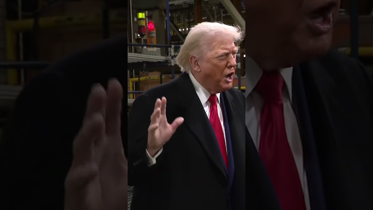 President Trump speaks about Jerome Powell during Detroit Tour